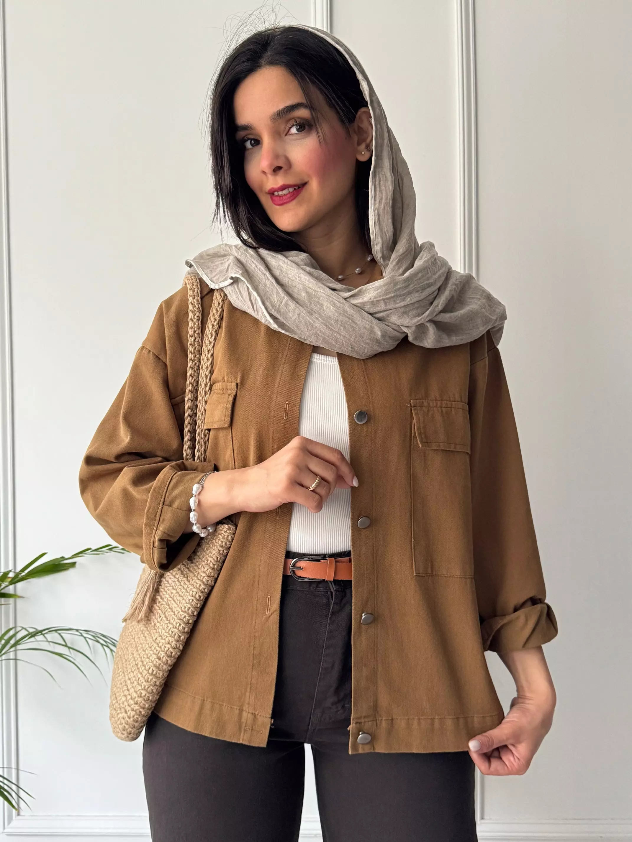 مانتو کتان یاسمین